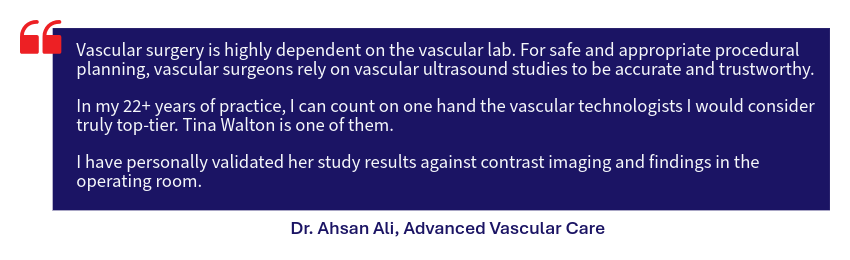 Client feedback from Dr. Ali
