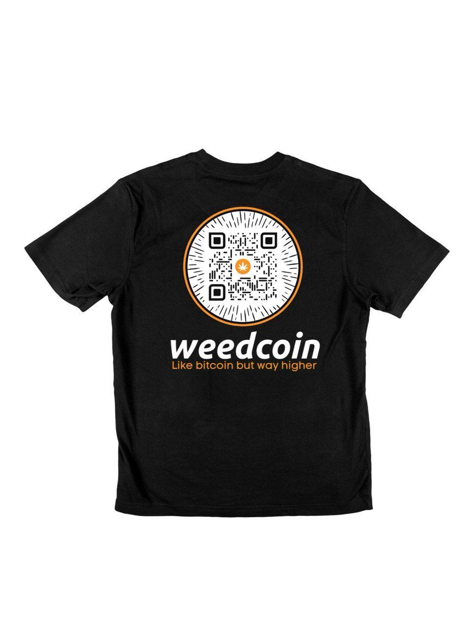 Weedcoin OG Black Tee – “Like Bitcoin but Way Higher”