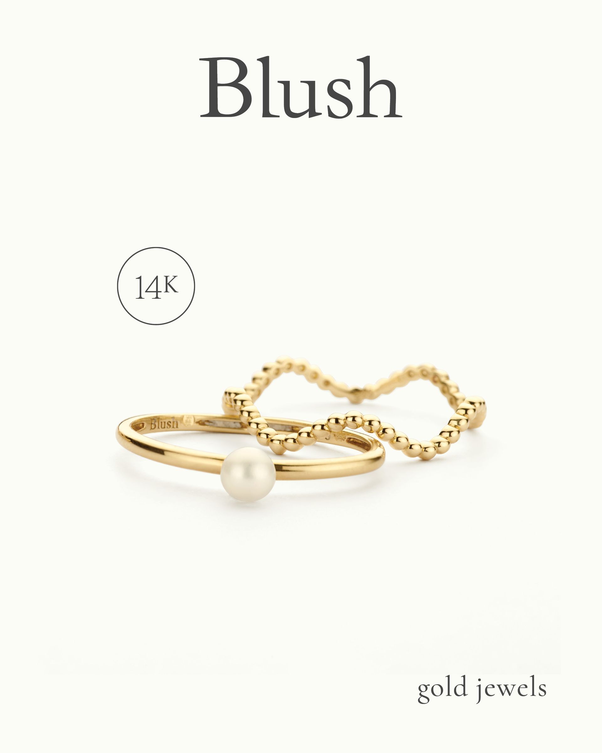 Blush gold jewels