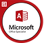 It is a microsoft logo in a red circle.
