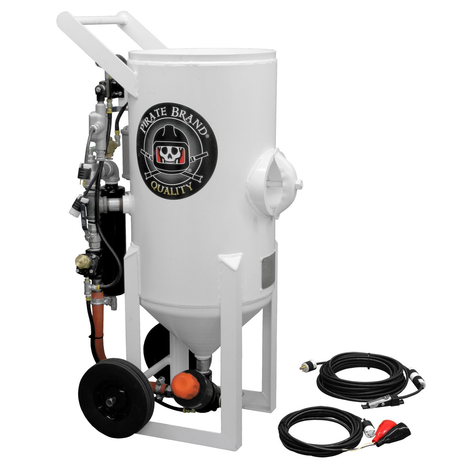 Portable Blast Machine with Two Black Hose— Houston, TX — T-Tex Industries LLC GP