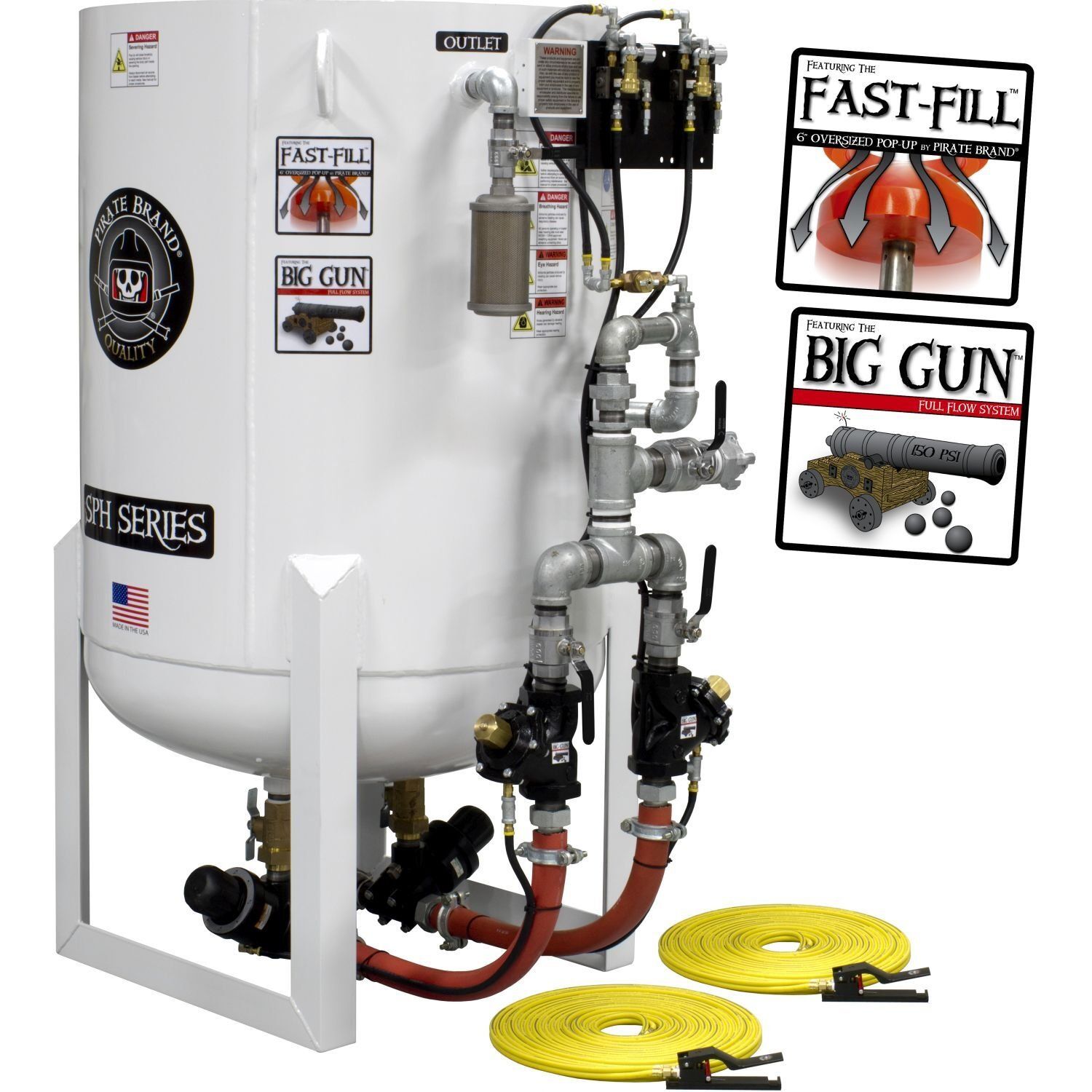 10.5 S-Series Portable Blast Machine with Two Yellow Cables — Houston, TX — T-Tex Industries LLC GP