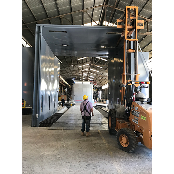 Near View Energy Blast Room Structural Installation — Houston, TX — T-Tex Industries LLC GP