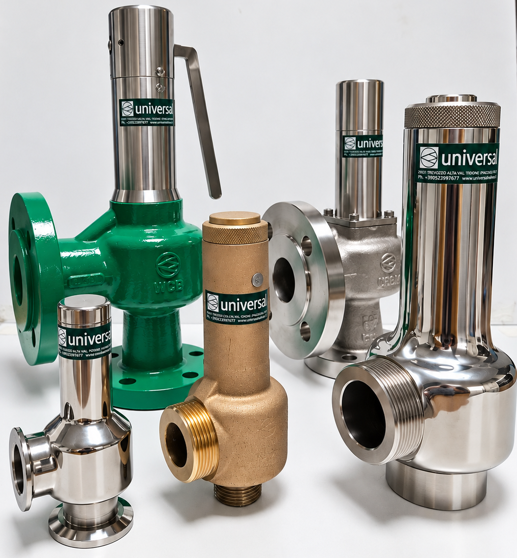 Download data sheet safety valves with conveyed discharge PN 40 PN 100 brass, bronze, stainless steel 316 CF8M, WCB, steam, gas, liquid, cryogenic service