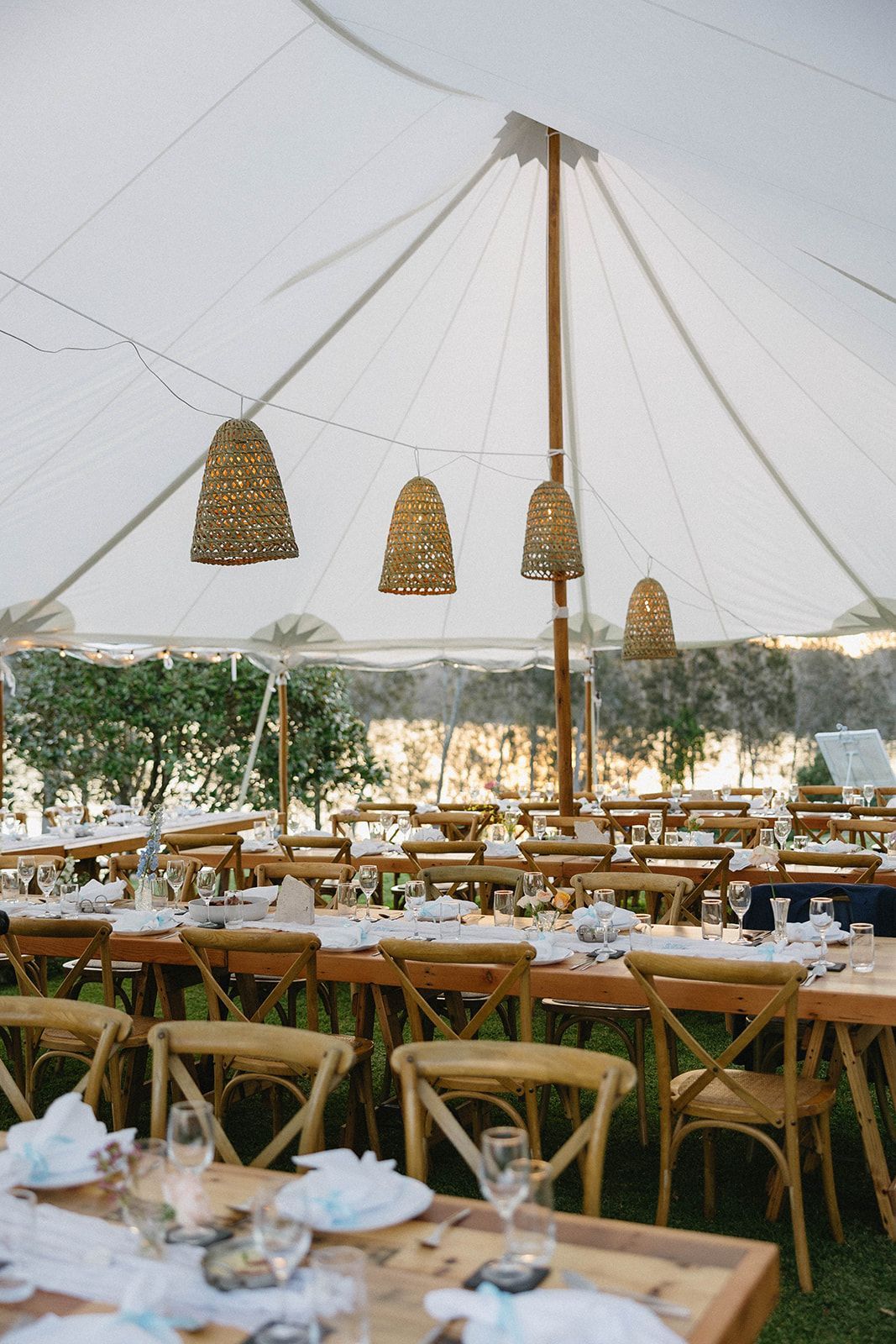 Event marquee at The Moorings Lakehouse
