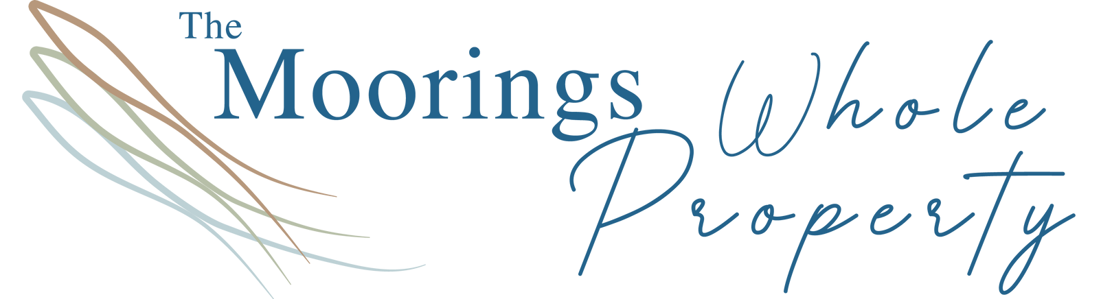 The logo for the moorings whole property shows a needle and thread.