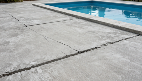 man injecting foam into a patio to raise it