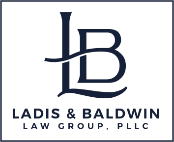 A logo for a law firm called Ladis & Baldwin Law Group, PLLC.