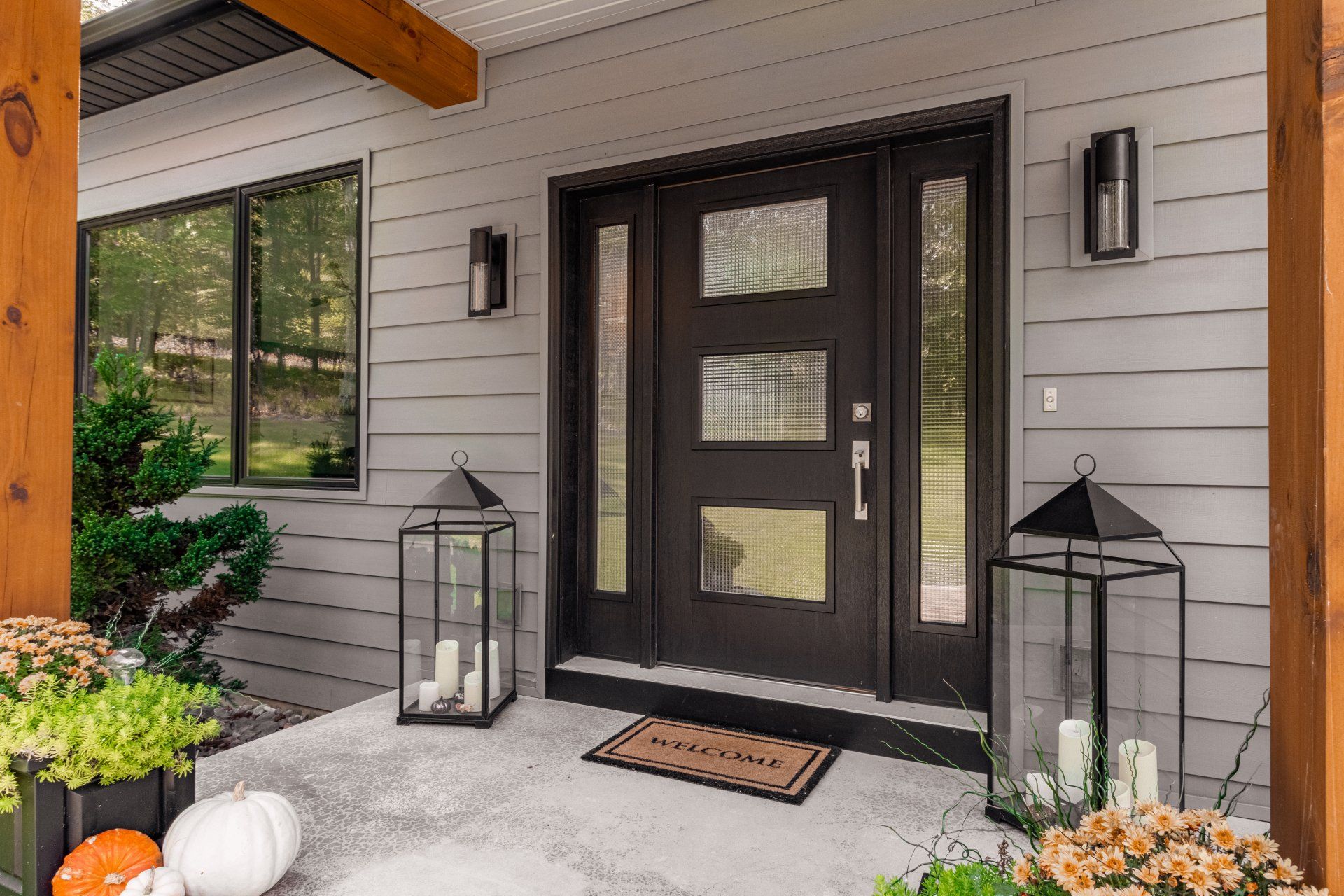 Front door of house - Amish Custom home builders in State College, PA