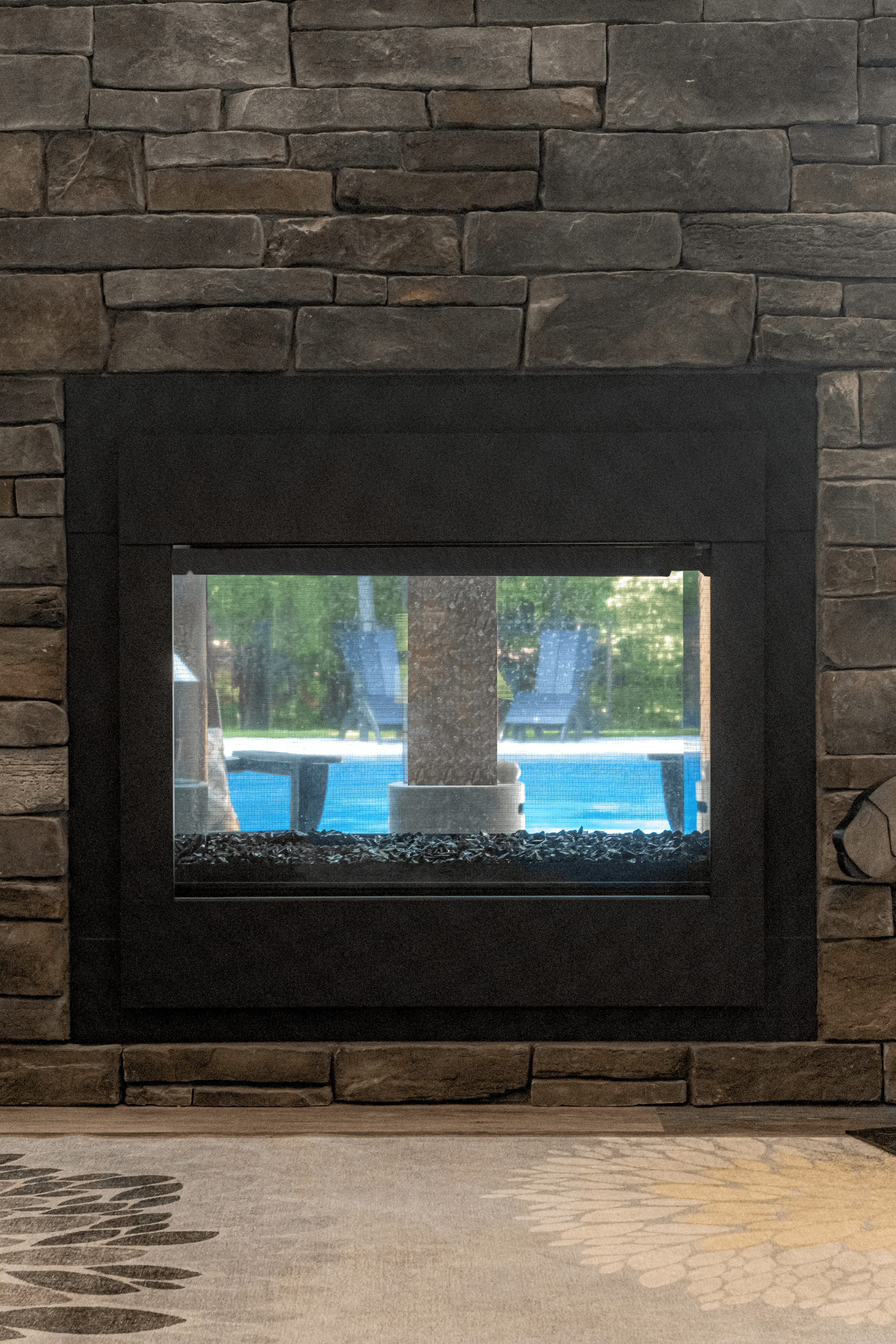 Fireplace detail - Building a house in State College, PA