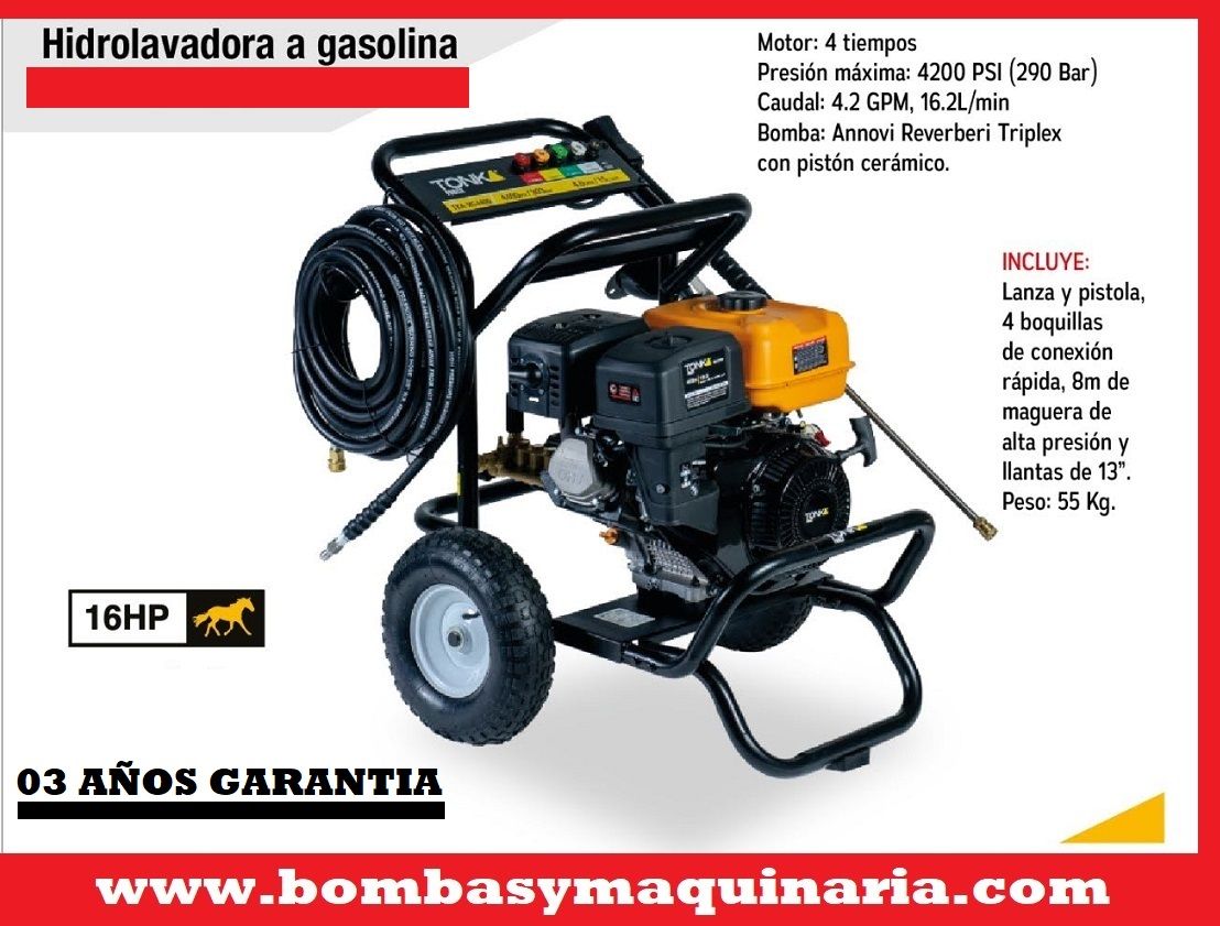 HIDROLAVADORA A GASOLINA