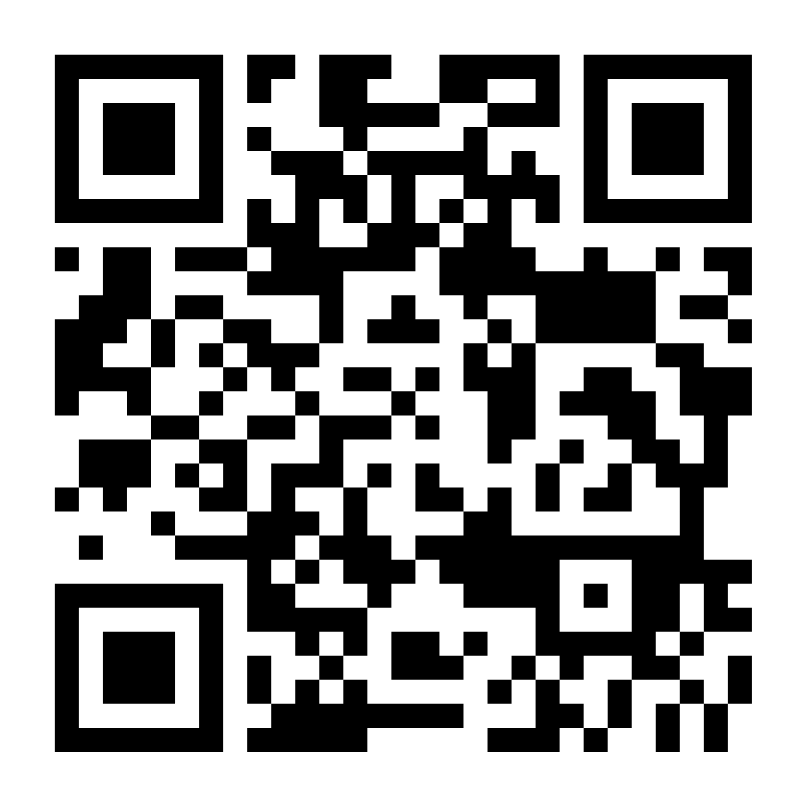 A black and white qr code on a white background.