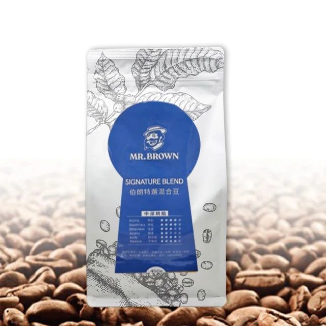 伯朗【MR.BROWN 】特選混合咖啡豆 450g(Signature Blends)