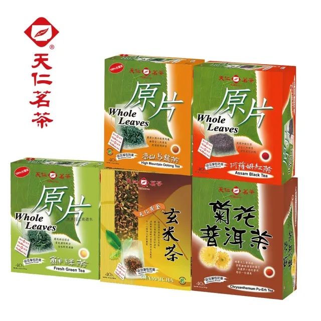 天仁【天仁茗茶】高山烏龍茶原片袋茶(茶包40入)