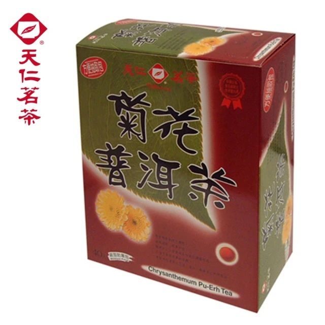 天仁【天仁茗茶】)菊花普洱茶原片袋茶(茶包40入)