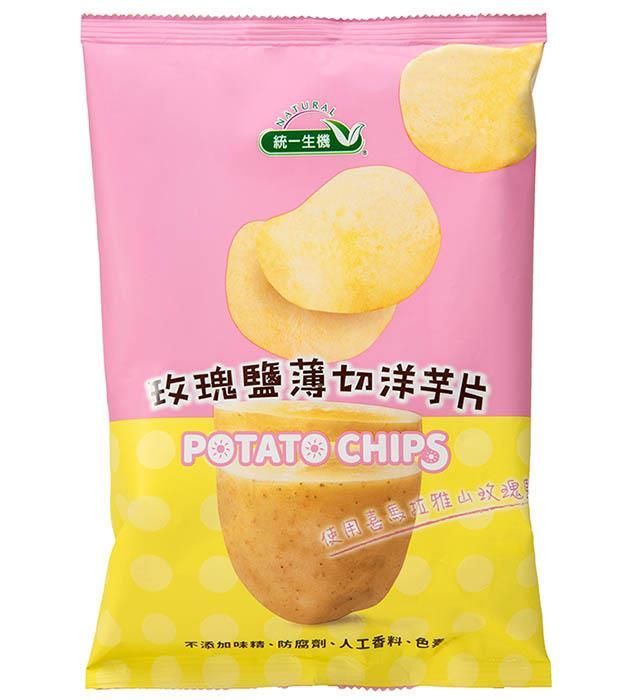 統一生機- 玫瑰鹽薄切洋芋片~