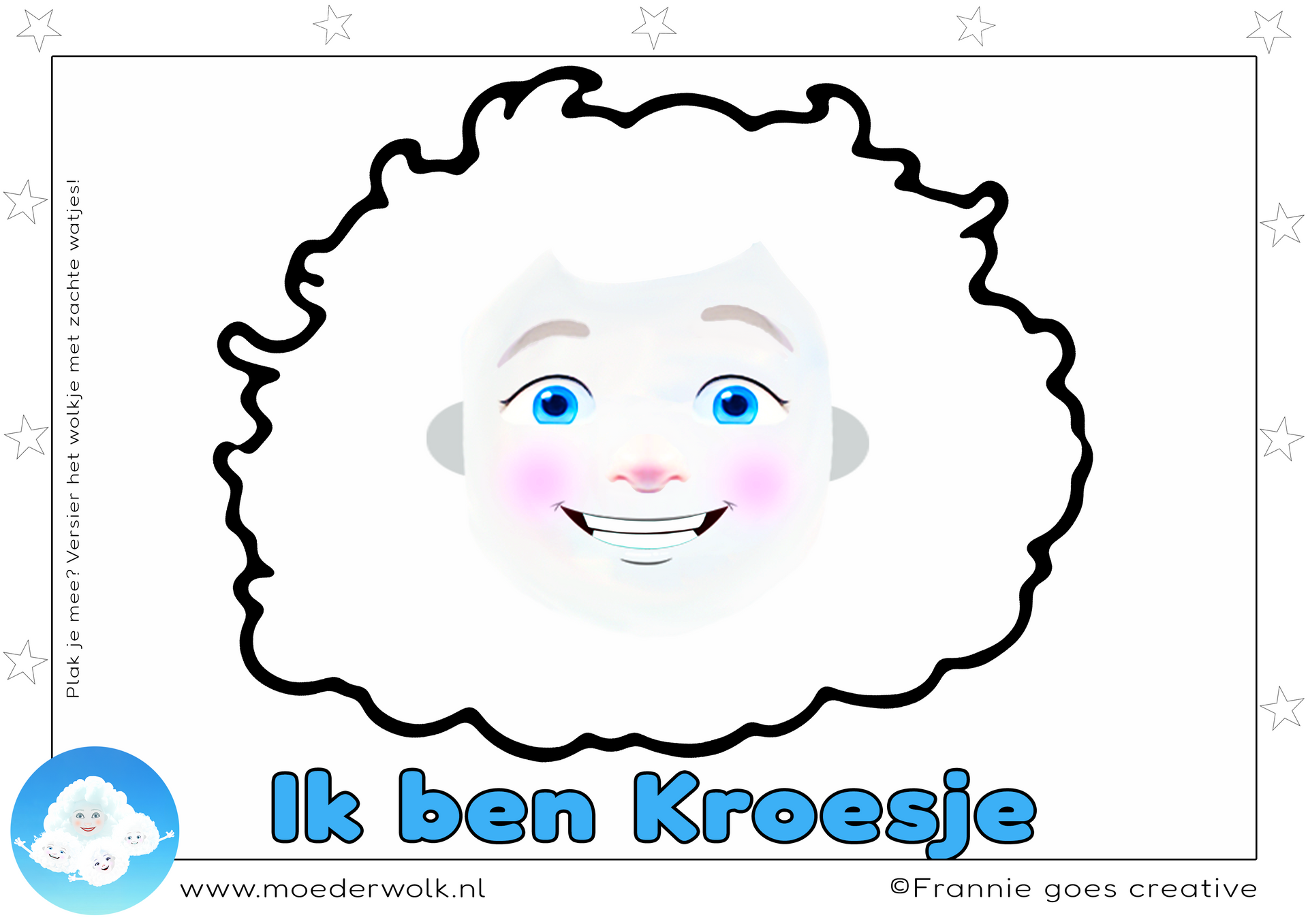 Kroesje knutselplaat