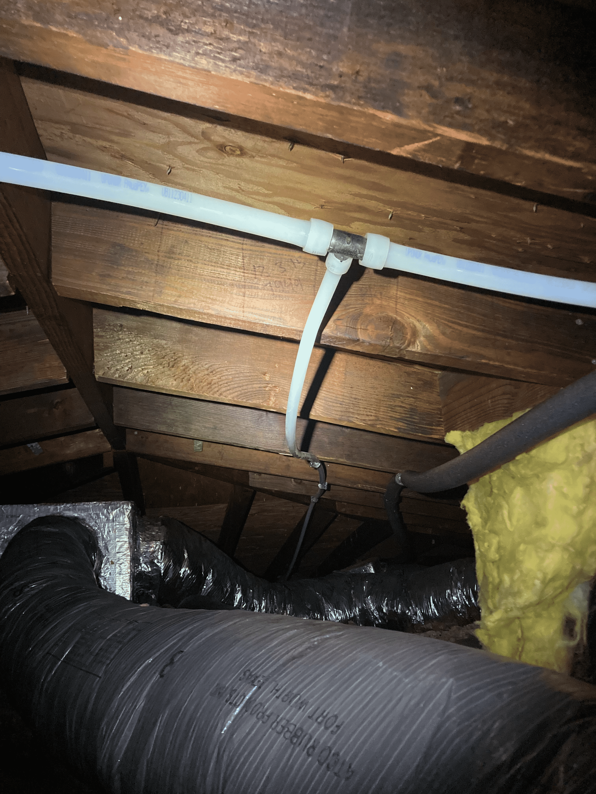 Sprague Repipe Attic Cold Supply - Safety Harbor, FL - Graywater Plumbing LLC