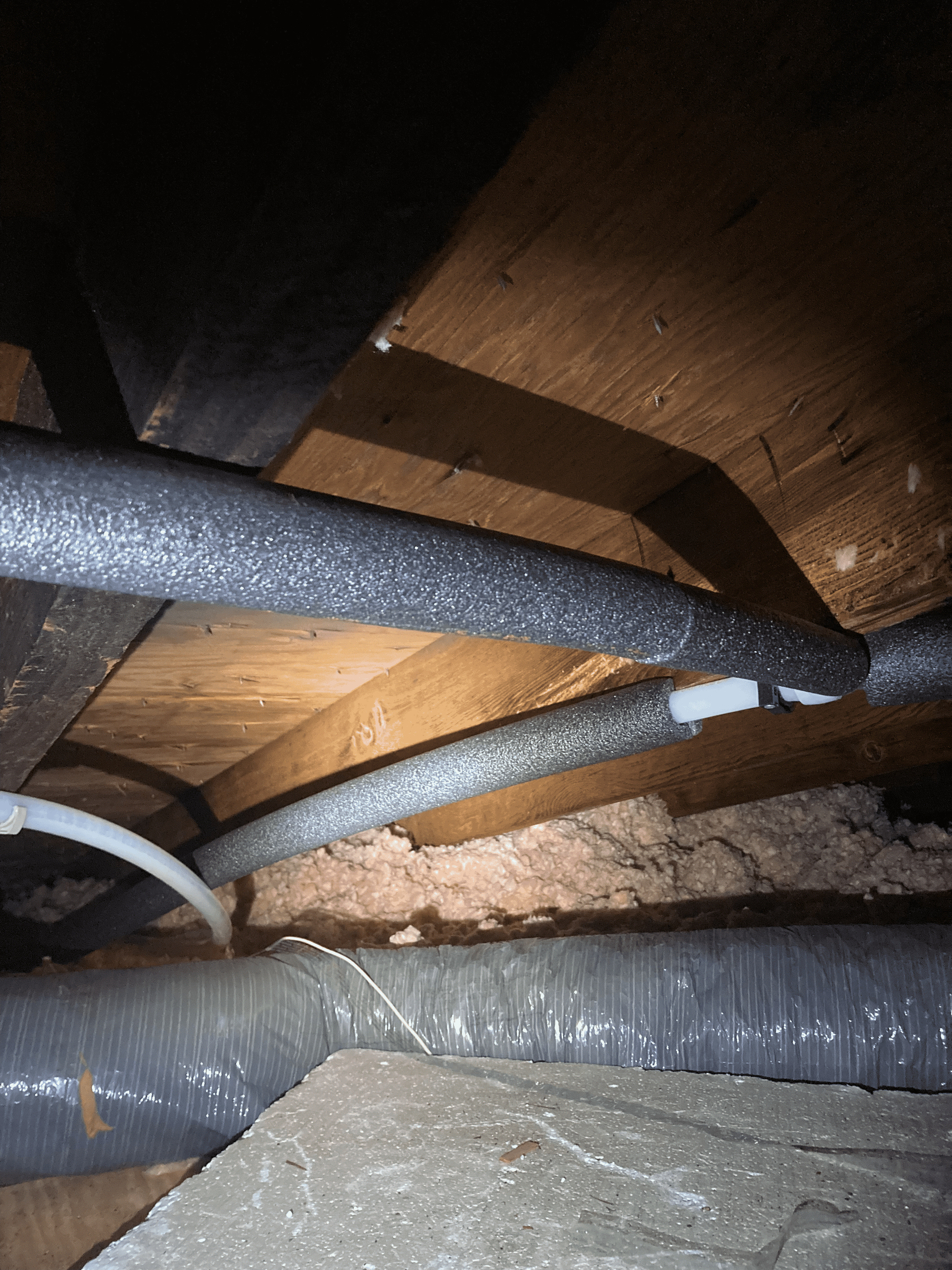 Sprague Repipe Attic Hot Supply - Safety Harbor, FL - Graywater Plumbing LLC