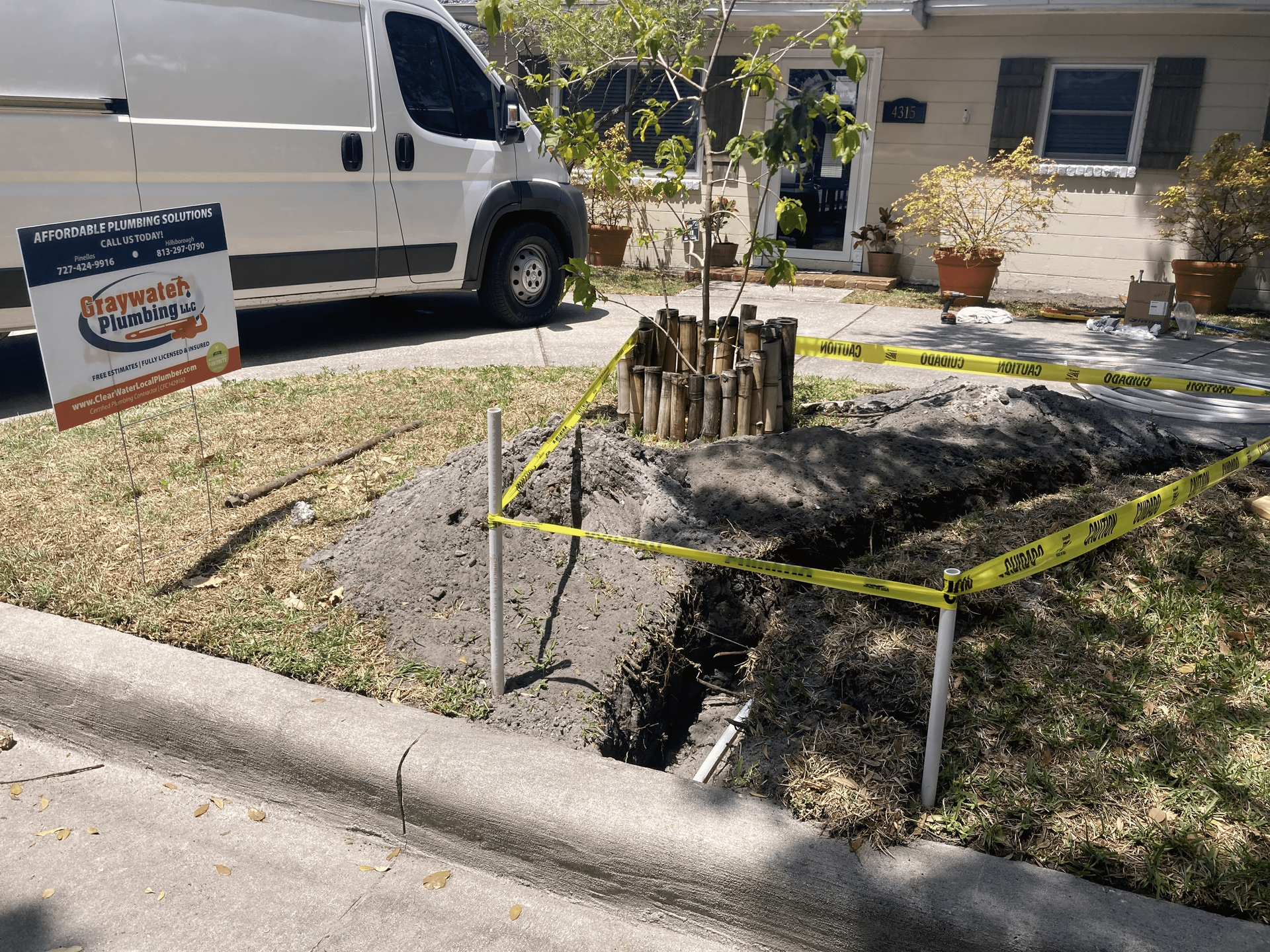 Sprague Repipe Extention Water Service - Safety Harbor, FL - Graywater Plumbing LLC