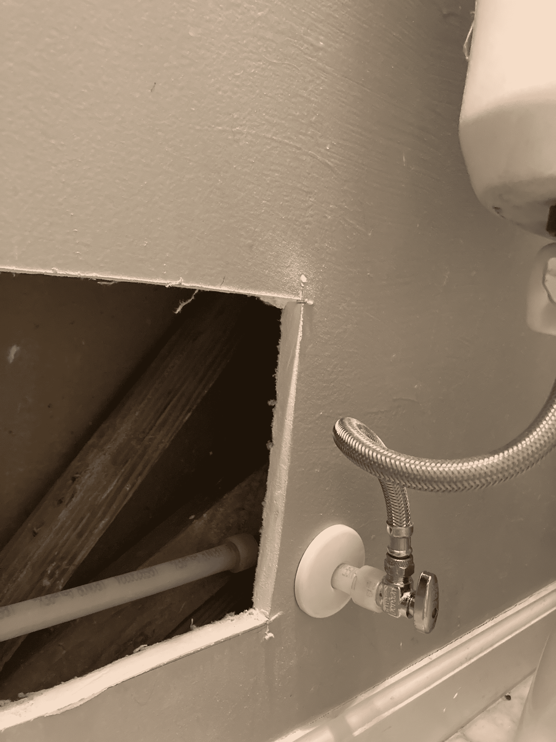 Sprague Repipe interior Toilet Supply - Safety Harbor, FL - Graywater Plumbing LLC