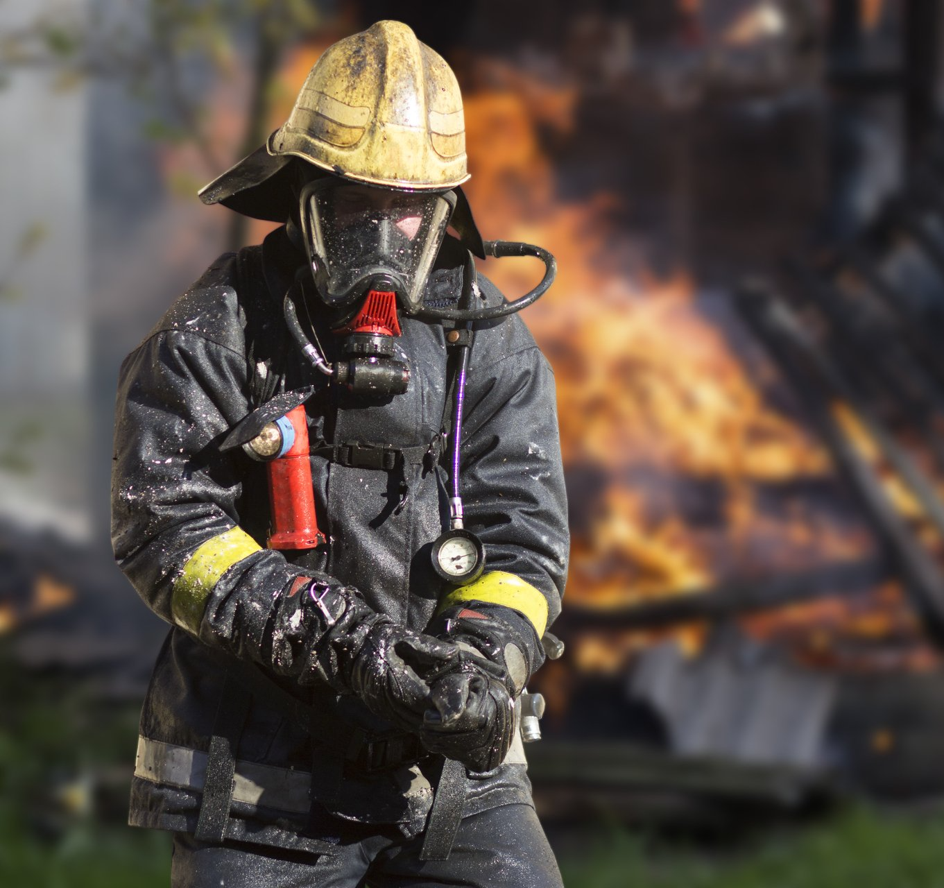 portrait of firefighter