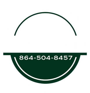 Green and white logo with a phone number: 864-504-8457.