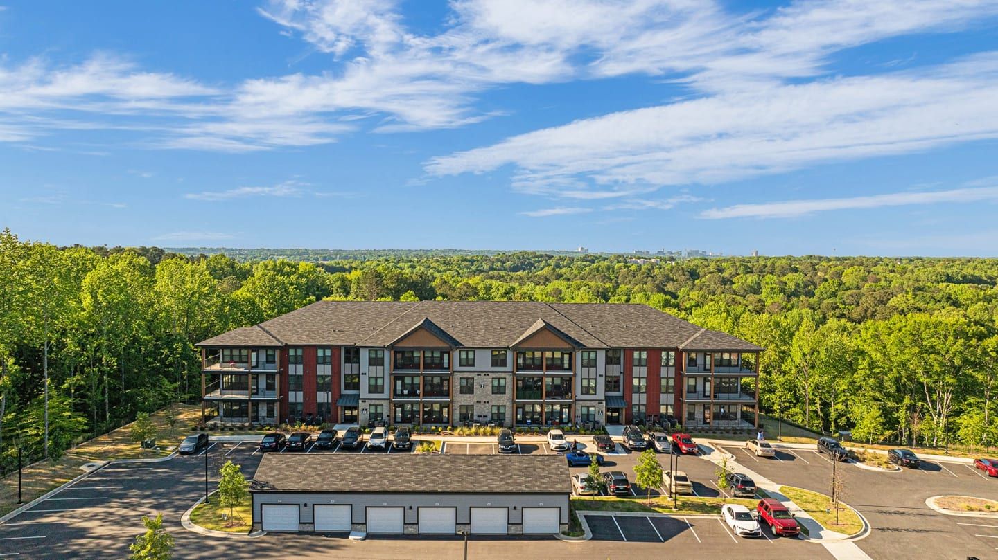 Populus Westside Apartments exterior among trees - Atlanta, GA