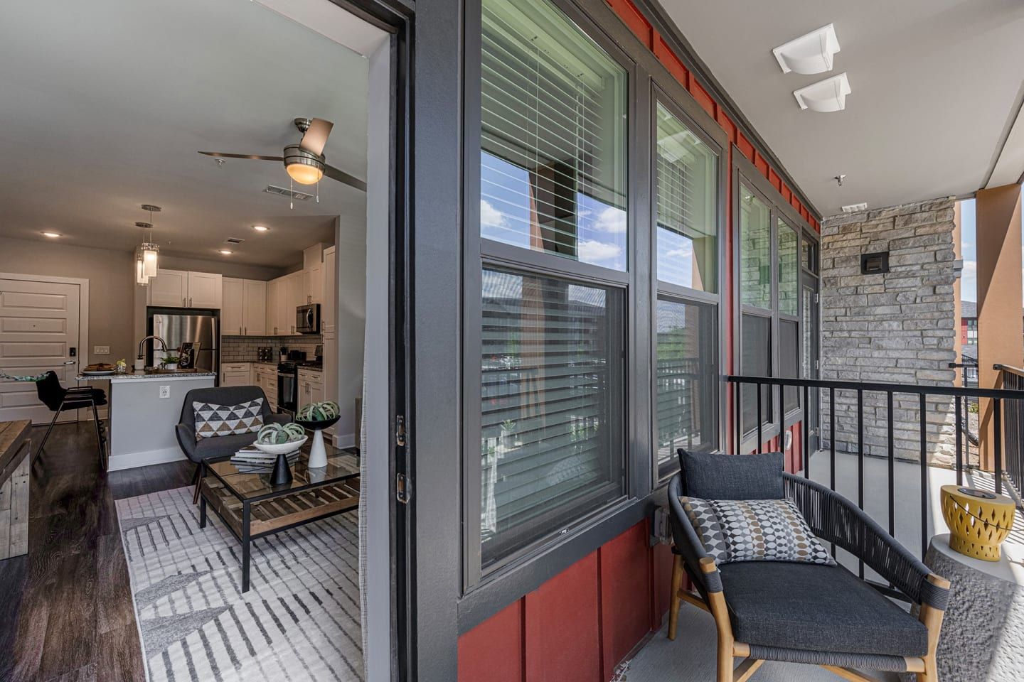 Populus Westside Apartments private balcony - Atlanta, GA