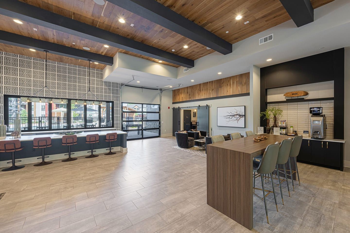 Populus Westside Apartments clubhouse common area - Atlanta, GA