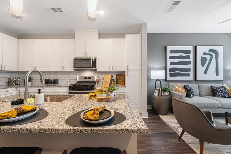 Populus Westside Apartments kitchen countertop detail - Atlanta, GA