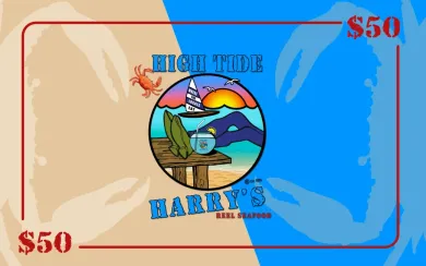 Purchase a High Tide Harry's Seafood restaurant gift card Through Toast