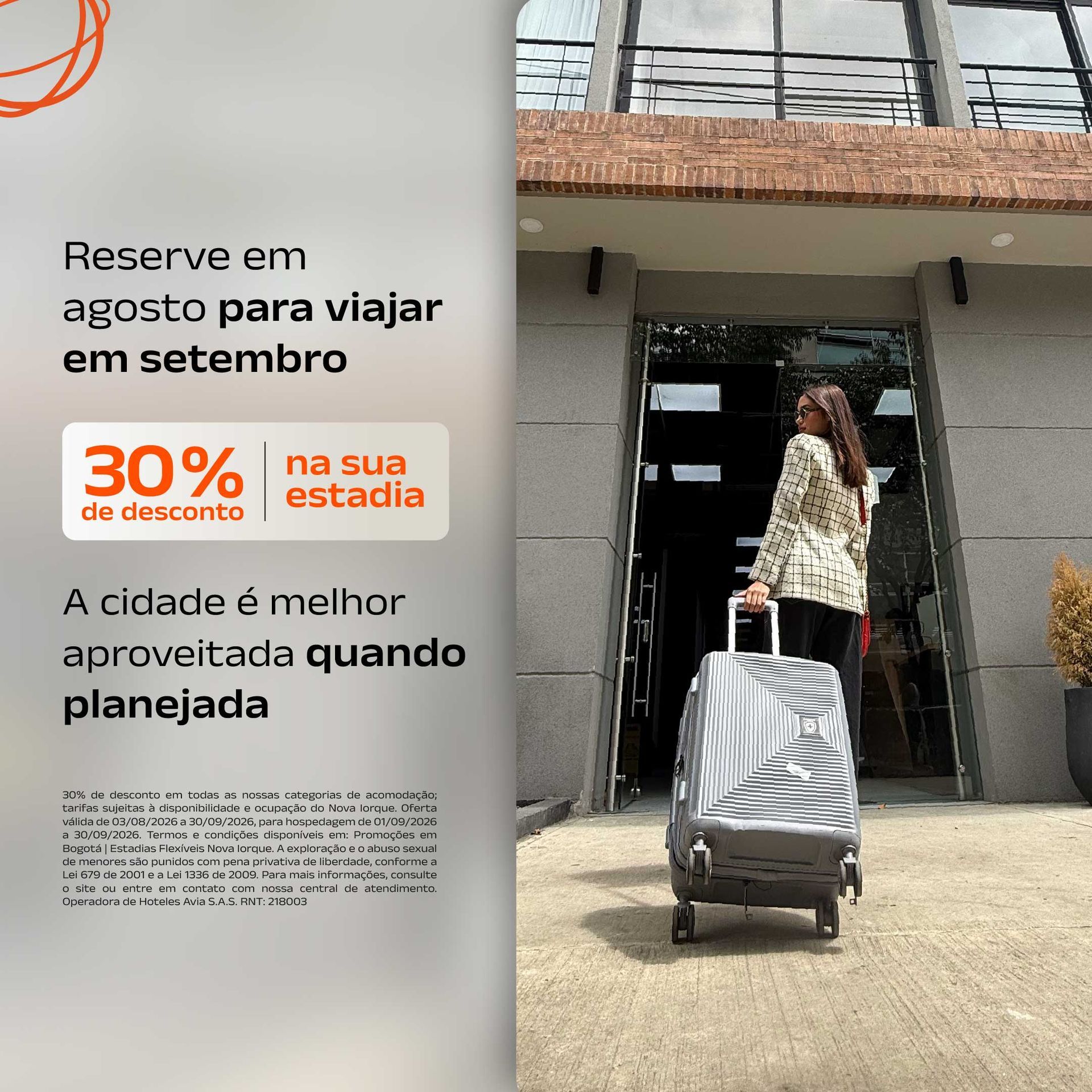 Promoção em hotel em Bogotá.