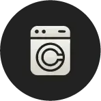 Hotel logo in Bogotá featuring a laundry service area.