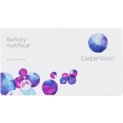 A box of biofinity multifocal contact lenses by coopervision.