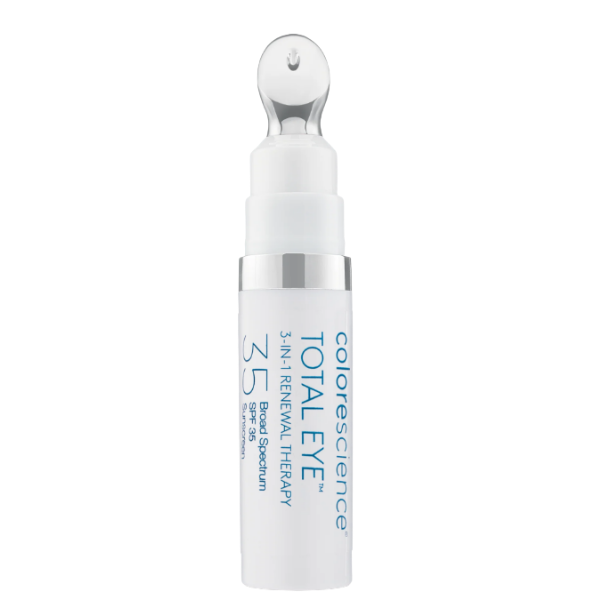 A bottle of colorscience total eye 5 in 1 renewal therapy
