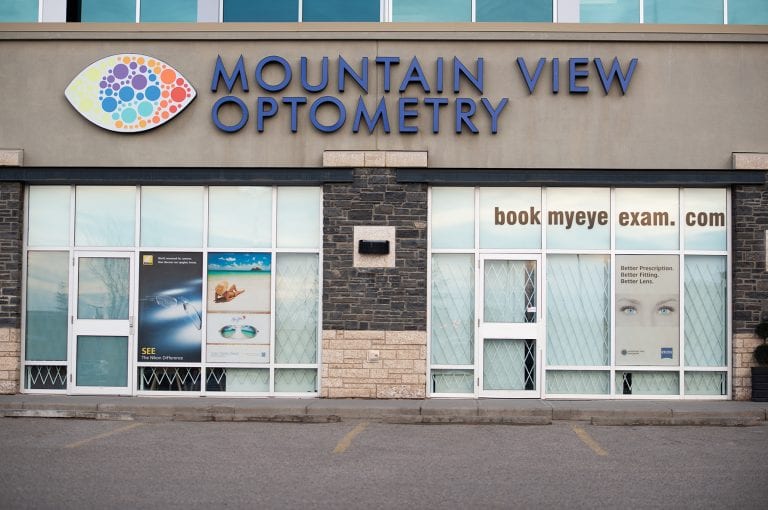Mountain view optometry is located in a large building