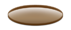 A close up of a brown optical lens.