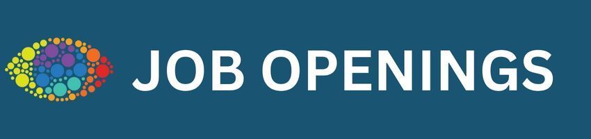 A blue background with the words job openings on it