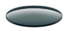 A close up of a grey optical lens.