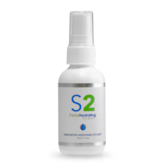 A bottle of s2 face hydrating spray on a white background