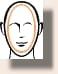 A drawing of a man 's face with headphones on.