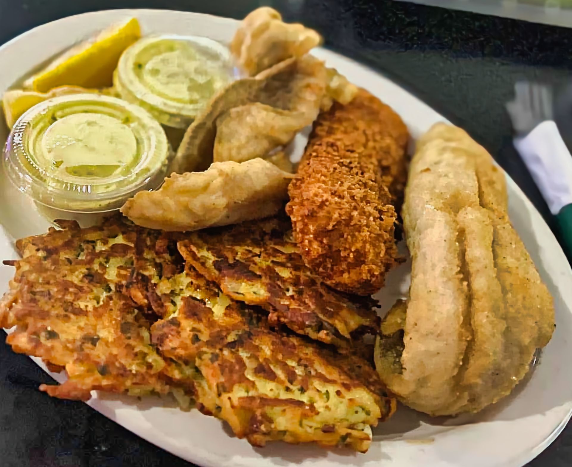 Fried walleye and cod at Ralph's Ace of Hearts