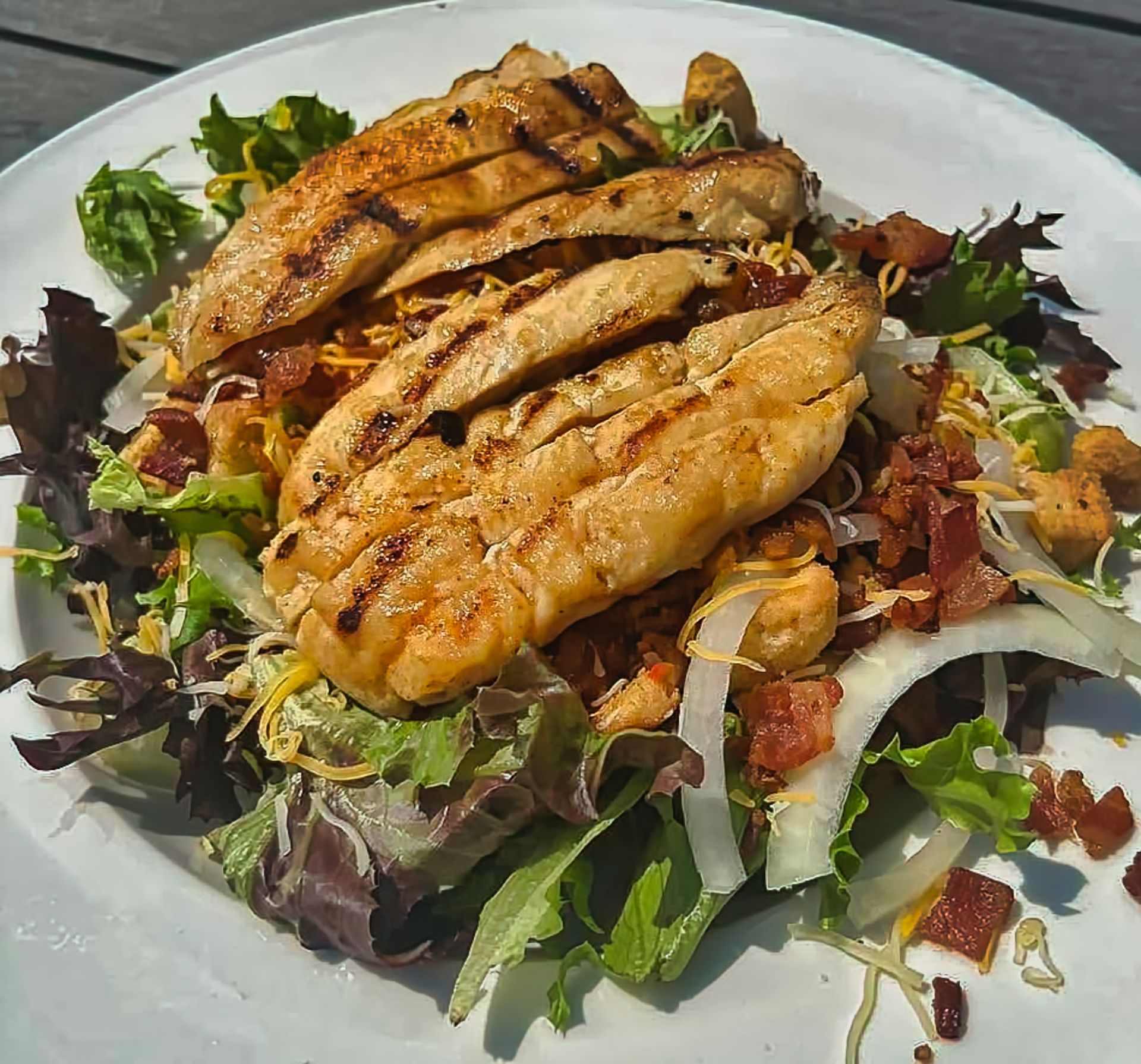 Grilled chicken salad at Ralph's Ace of Hearts