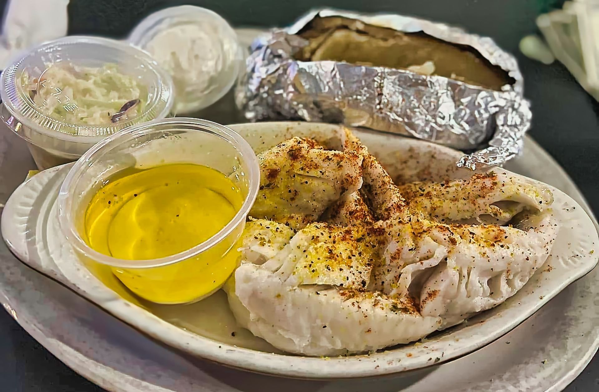 Grilled cod at Ralph's Ace of Hearts
