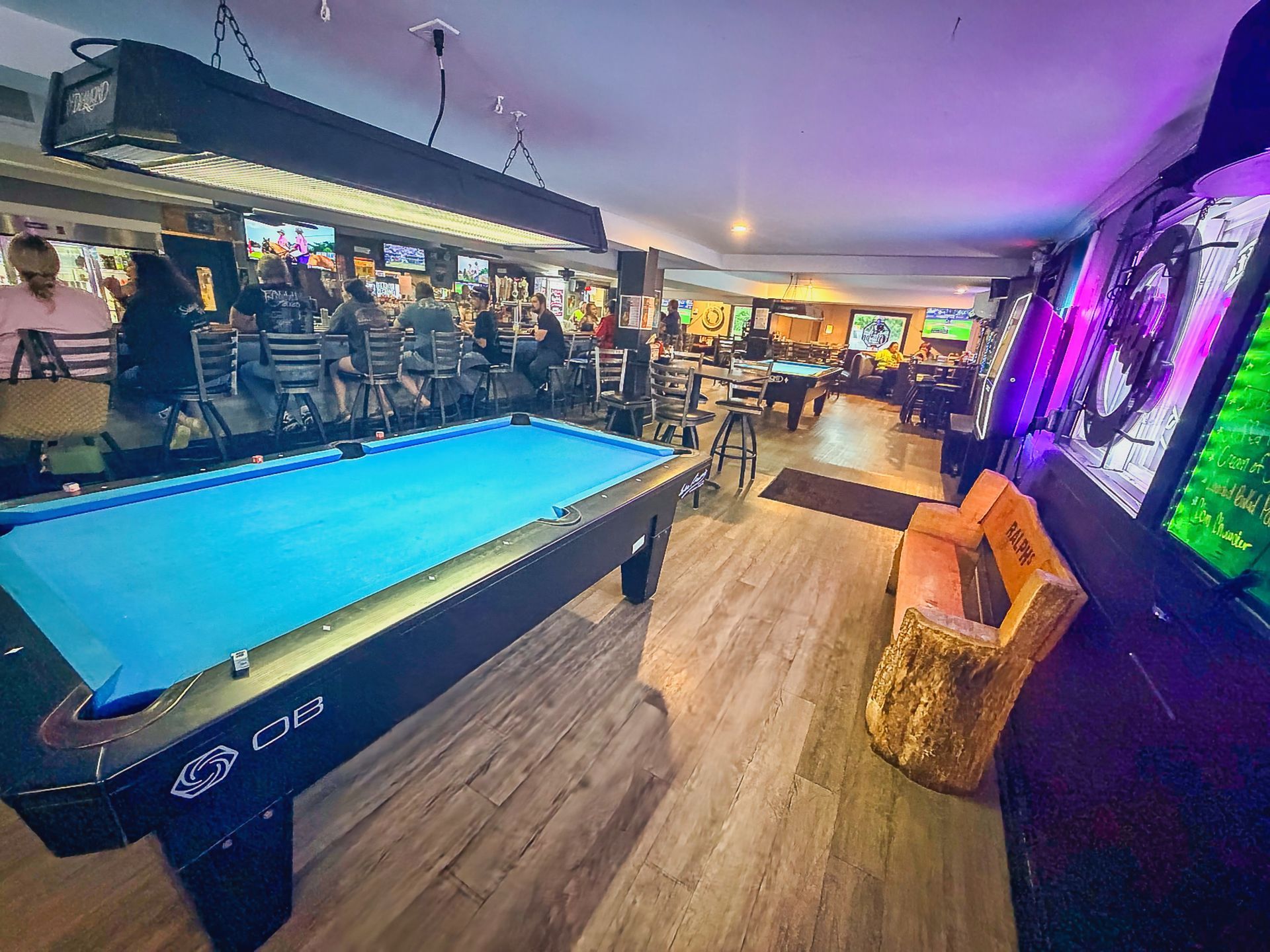 Pool tables at Ralph's