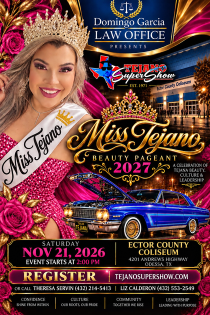 Texas Tours Entertainment ad with concert crowd, stage lights, and a “Learn More” button