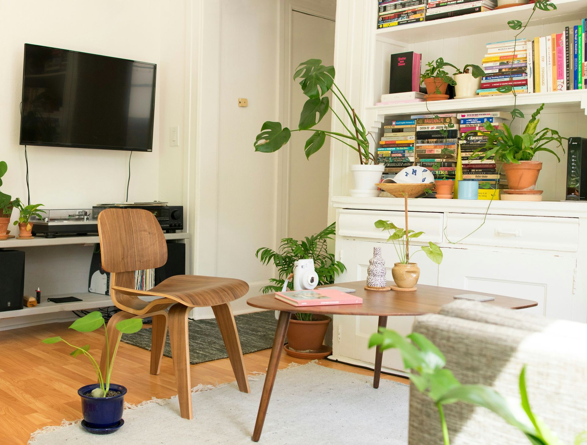bright apartment with plants