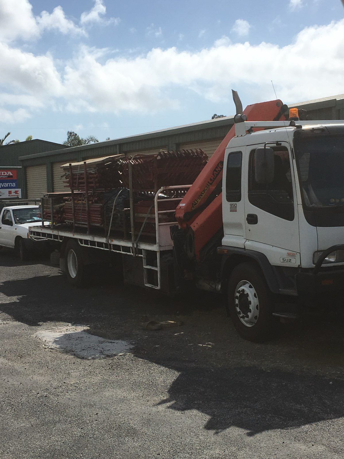 Hydraulic Crane Truck —Big River Scaffolding Solutions Pty Ltd in Maclean, NSW