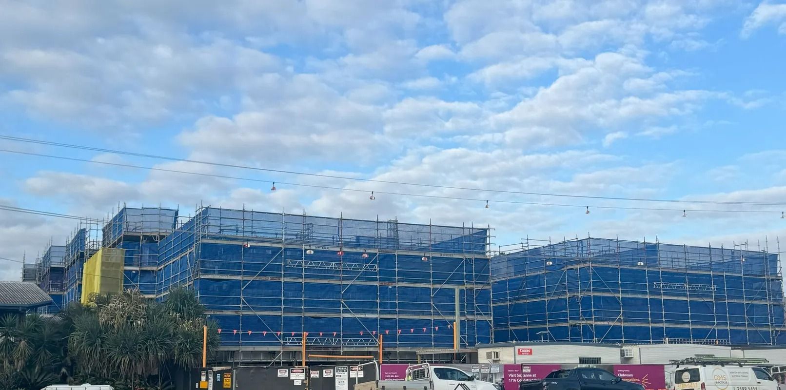 Scaffolding Around a Building on the Gold Coast